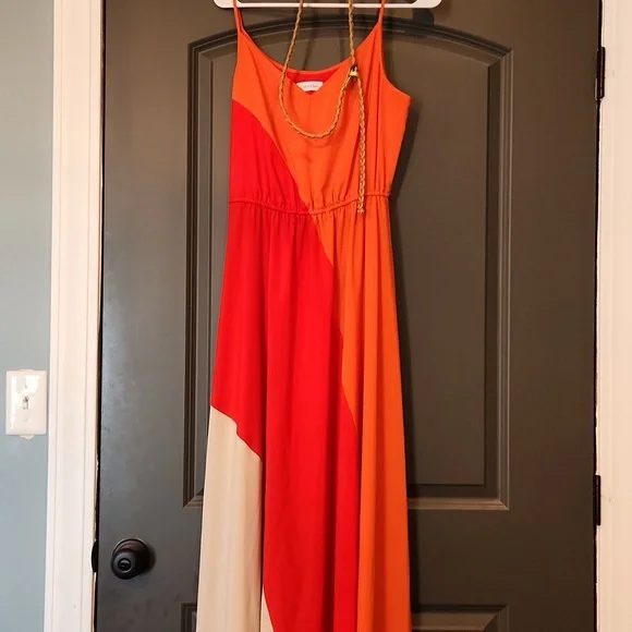 cream halter maxi dress DENALI HALTER DRESS